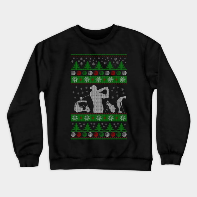 Golf Christmas Ugly Crewneck Sweatshirt by golf365